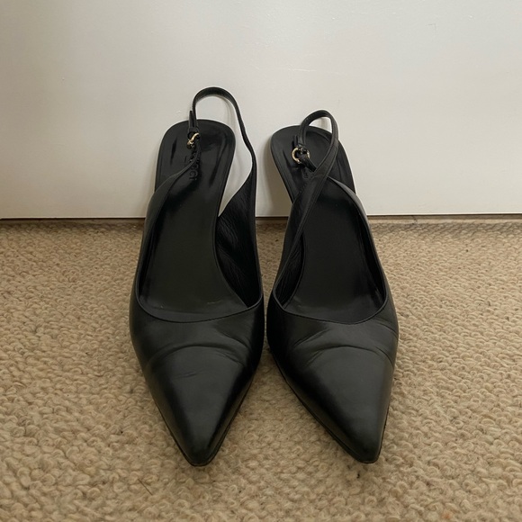 GUCCI leather sling back heels Size 9.5 - Picture 3 of 10